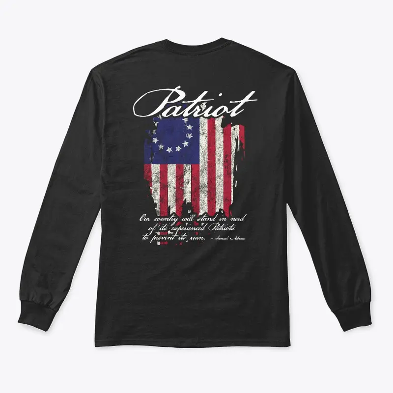 Patriot 1776 American Flag Quote