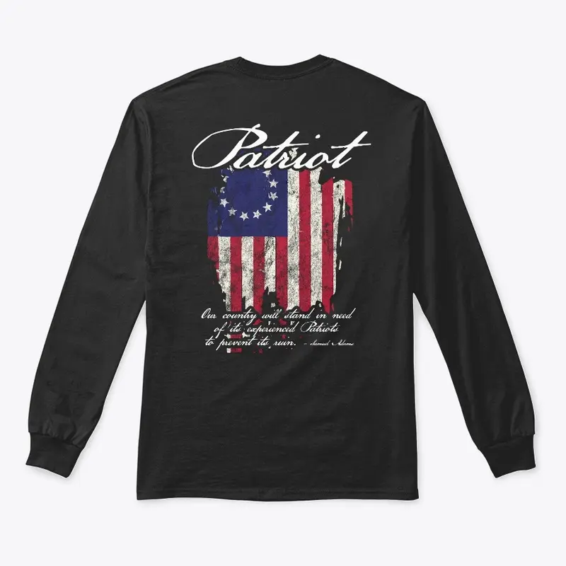 Patriot 1776 American Flag Quote